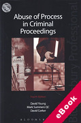 Cover of Abuse of Process in Criminal Proceedings (eBook)