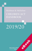 Cover of Hershman &#38; McFarlane: Children Act Handbook 2019/20 (eBook)