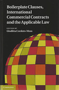 Cover of Boilerplate Clauses, International Commercial Contracts and the Applicable Law: Common Law Contract Models and Commercial Transactions Subject to Civilian Governing Laws