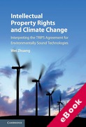 Cover of Intellectual Property Rights and Climate Change: Interpreting the Trips Agreement for Environmentally Sound Technologies (eBook)