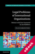Cover of Legal Problems of International Organizations - Reissue with New Foreword by Jan Klabbers (eBook)