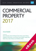 Cover of CLP Legal Practice Guides: Commercial Property 2017 (eBook)