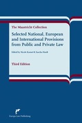 Cover of Selected National, European and International Provisions from Public and Private Law
