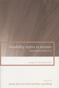 Cover of Disability Rights in Europe: From Theory to Practice