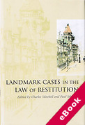 Cover of Landmark Cases in the Law of Restitution (eBook)