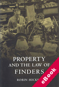 Cover of Property and the Law of Finders (eBook)