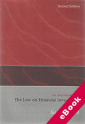 Cover of An Introduction to the Law on Financial Investment (eBook)