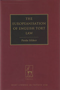 Cover of The Europeanisation of English Tort Law