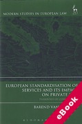 Cover of European Standardisation of Services and its Impact on Private Law: Paradoxes of Convergence (eBook)