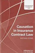 Cover of Causation in Insurance Contract Law