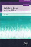 Cover of Solicitors' Duties and Liabilities