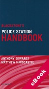 Cover of Blackstone's Police Station Handbook (eBook)