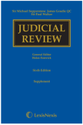 Cover of Supperstone, Goudie and Walker: Judicial Review 6th ed: 1st Supplement