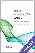 Cover of Tolley's Inheritance Tax 2020-21 (Book & eBook Pack)