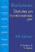 Cover of Blackstone's Statutes on Environmental Law