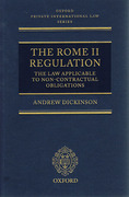 Cover of The Rome II Regulation: The Law Applicable to Non-Contractual Obligations