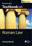 Cover of Borkowski's Textbook on Roman Law
