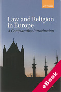 Cover of Law and Religion in Europe: A Comparative Introduction (eBook)