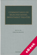 Cover of Commentaries on Selected Model Investment Treaties (eBook)