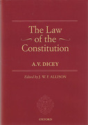 Cover of A.V. Dicey Volume 1: The Law of the Constitution