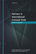 Cover of Fairness in International Criminal Trials