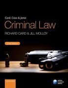 Cover of Card, Cross and Jones: Criminal Law