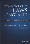 Cover of The Oxford Edition of Blackstone's Commentaries on the Laws of England, Book I: Of the Rights of People