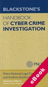 Cover of Blackstone's Handbook of Cyber Crime Investigation (eBook)