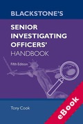 Cover of Blackstone's Senior Investigating Officer's Handbook (eBook)