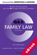 Cover of Concentrate Questions and Answers: Family Law (eBook)
