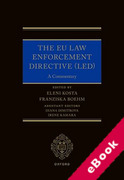 Cover of The EU Law Enforcement Directive (LED): A Commentary (eBook)