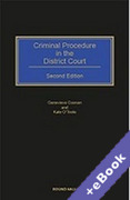 Cover of Criminal Procedure in the District Court (Book &#38; eBook Pack)
