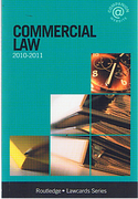 Cover of Routledge Lawcards: Commercial Law 2010 - 2011