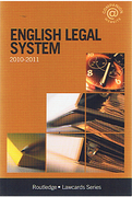 Cover of Routledge Lawcards: English Legal System 2010 - 2011
