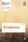 Cover of Routledge Lawcards: Evidence 2012-2013