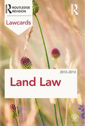 Cover of Routledge Lawcards: Land Law 2012-2013