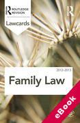 Cover of Routledge Lawcards: Family Law 2012-2013 (eBook)