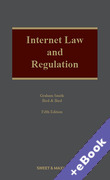 Cover of Internet Law and Regulation (Book &#38; eBook Pack)