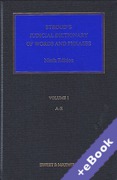 Cover of Stroud's Judicial Dictionary of Words and Phrases (Book & eBook Pack)