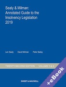 Cover of Sealy & Milman: Annotated Guide to the Insolvency Legislation 2019: Volumes 1 & 2 (Book & eBook Pack)