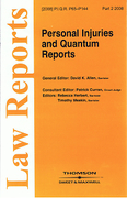 Cover of Personal Injuries and Quantum Reports: Issues and Bound Volume