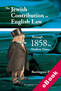 Cover of The Jewish Contribution to English Law: Through 1858 to Modern Times (eBook)