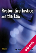 Cover of Restorative Justice and the Law (eBook)